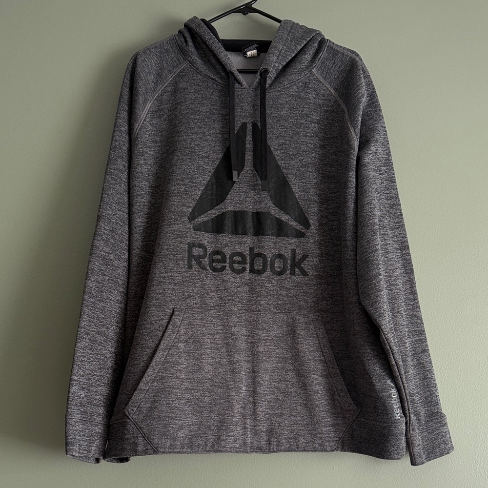 Reebok Men's Charcoal Hoodie Sweater